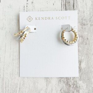 Kendra Scott Mixed Metal Huggie Earrings - Quinn